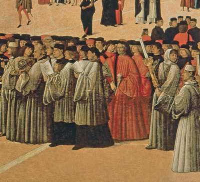 Procession in St. Marks Square (detail) by Gentile Bellini